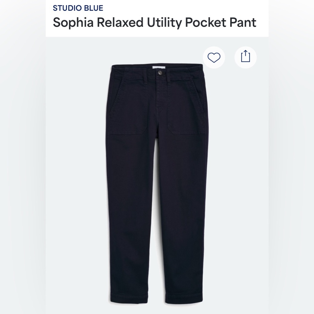 Navy cropped utility pants from Stitch Fix